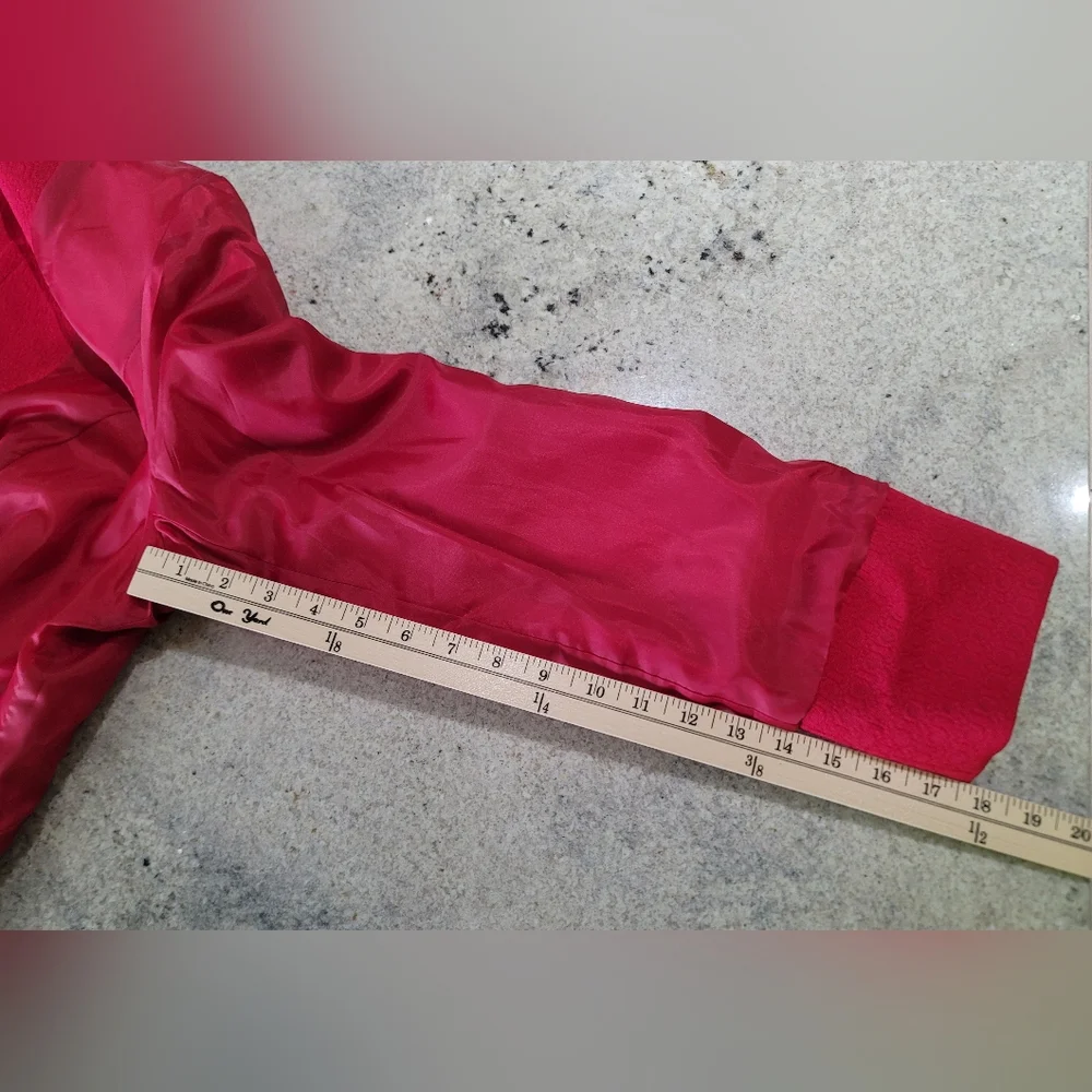 Le Suit Women Size 16 Pink Polyester Blazer Skirt Suit Lined Notch Collar 2PC - Picture 8 of 16